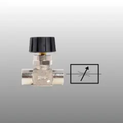 EXPFLEX VFFG1/2 1/2 Dişi-1/2 Dişi Hat Tipi İğneli Vana