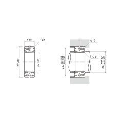 NSK 23134CK E4 C3 S11 Oynak makaralı rulmanlar