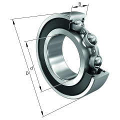 FAG S6004-2RSR-FD  Sabit bilyalı rulmanlar