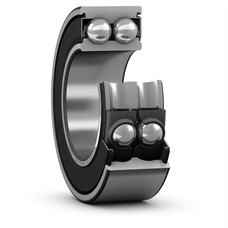 SKF 3307-A-2RS1-C3L-VT114 Eğik Bilyalı Rulman (Dış Çap 80mm - Genişlik 34,90 mm)