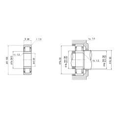 NSK NU2309 E-M-C3 Silindirik makaralı rulmanlar