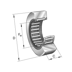 INA RNA2200-2RSR  Destek Rulosu
