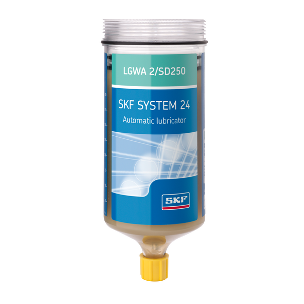 SKF LGWA 2/SD250NB Refill cartridge grease filled, without battery for Electro-mechanical cabled single point lubricator