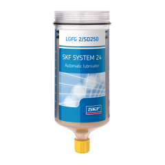SKF LGFG 2/SD250NB Refill cartridge grease filled, without battery for Electro-mechanical cabled single point lubricator