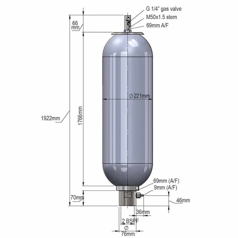 Parker Hannifin 540SA-CZ-341 Akümülatör