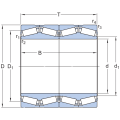 SKF BT4-0004G/HA1 Konik Makaralı Rulman Çok Sıralı (Dış Çap 412.65mm - Genişlik 266,70 mm)