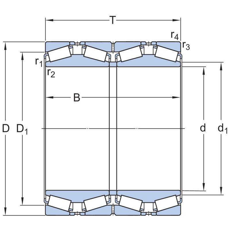 SKF BT4B331226/HA1 Konik Makaralı Rulman Çok Sıralı (Dış Çap 571.50mm - Genişlik 336,55 mm)