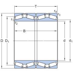SKF BT4B331226/HA1 Konik Makaralı Rulman Çok Sıralı (Dış Çap 571.50mm - Genişlik 336,55 mm)