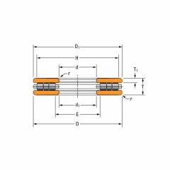 TIMKEN 100TP144  Makaralı Eksenel Rulmanlar