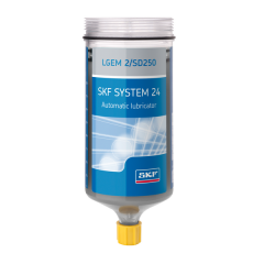 SKF LGEM 2/SD250NB Refill cartridge grease filled, without battery for Electro-mechanical cabled single point lubricator