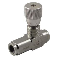 OXİM STU Serisi Çekli Hız Ayar Valfi (Çelik) 1/4'' Pnömatik Valf STU0400