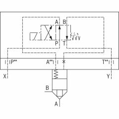 Rexroth R901162253 2 yollu kartuş valfleri Mantık elemanları - yönlü fonksiyon