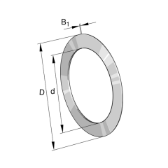 INA AS80105-HLA  İğneli Eksenel Rulman için Pul