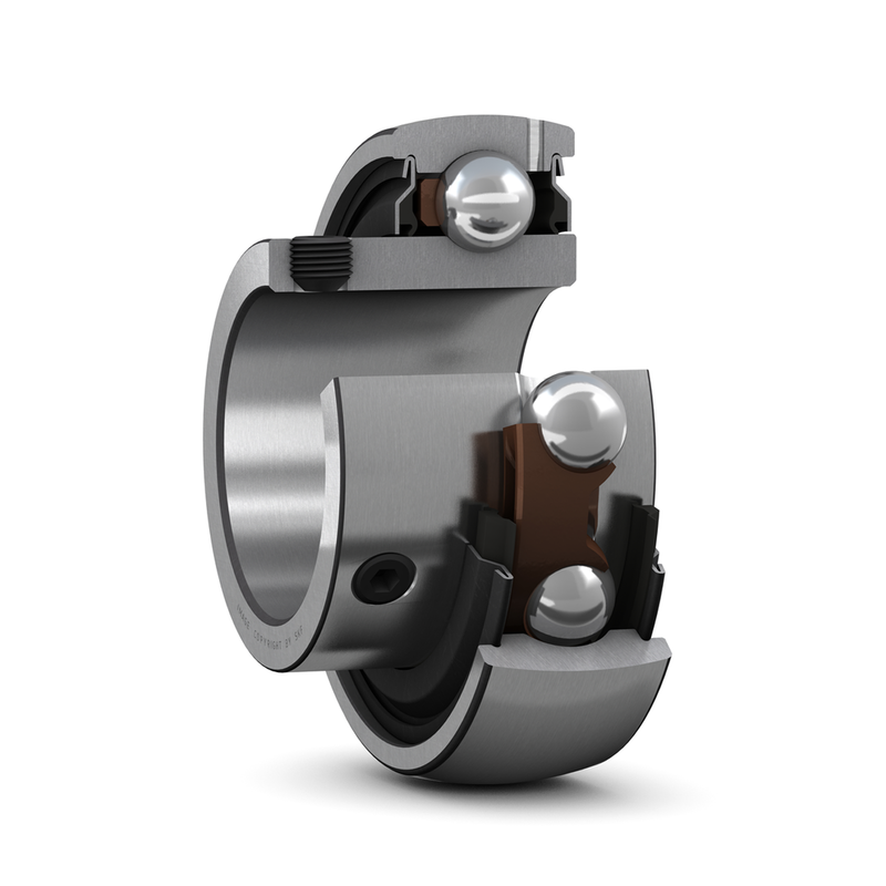 SKF YAT205 Radyal Geçmeli Bilyalı Rulmanlar (Dış Çap 52mm - Genişlik 27,20 mm)