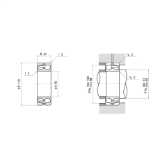 NSK 21310 EA-E4 Oynak makaralı rulmanlar