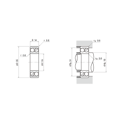 NSK 2202 C3 Kendinden hizalamalı bilyalı rulmanlar