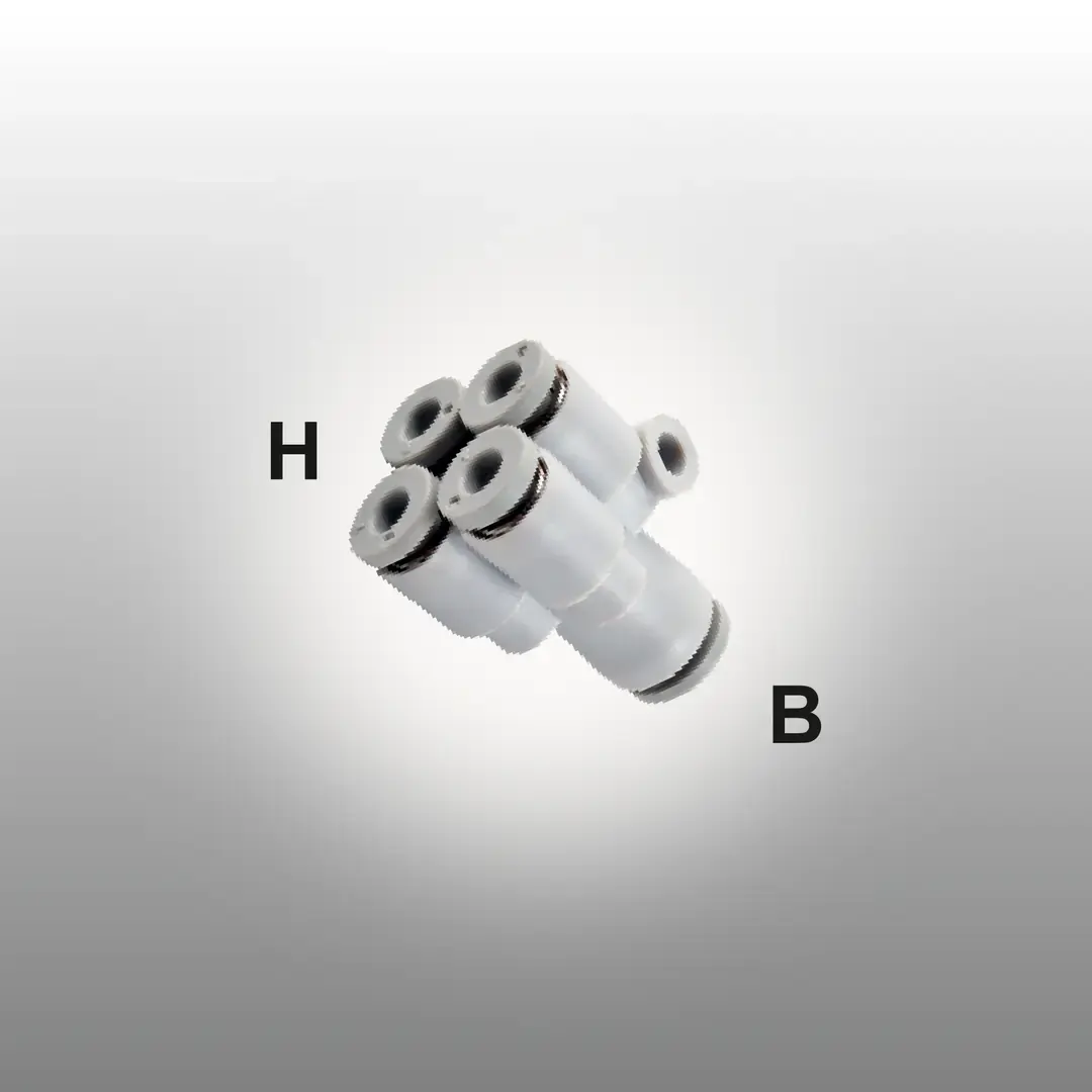 EXPFLEX JKQ2UD 06-08 1622-08-06 Mm Mini Tip Dörtlü Dağıtıcı (düşürücü)
