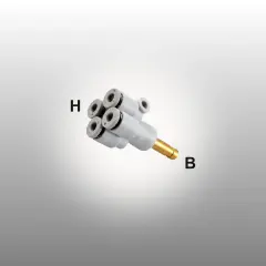 EXPFLEX JKQ2XD04-06 1623-06-04 Mm Mini Tip Borulu Rediksiyon Dörtlü