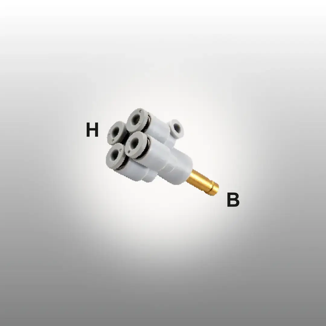 EXPFLEX JKQ2XD06-08 1623-08-06 Mm Mini Tip Borulu Rediksiyon Dörtlü