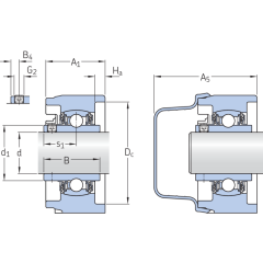 SKF P2BSS 40M-TPSS Monteli Üniteler (Genişlik 49,20 mm)
