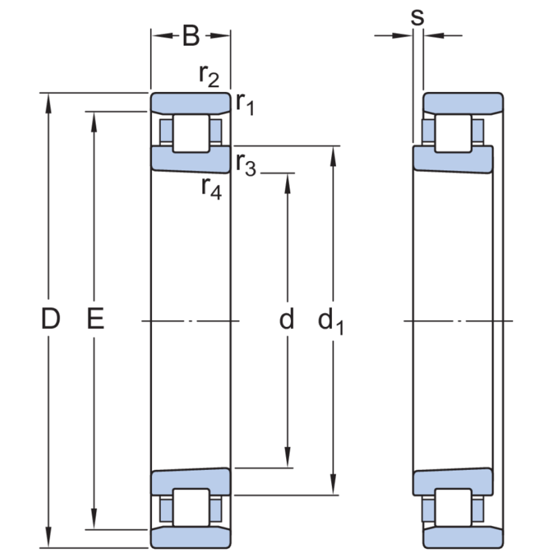 SKF N1015-K-TN/SP Silindirik Makaralı Rulmanlar (Dış Çap 115mm - Genişlik 20mm)