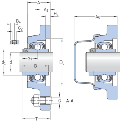 SKF F4BSS 30M-TPSS Monteli Üniteler (Genişlik 38,10 mm)