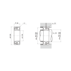 NSK 22226 EA-K-E4 Oynak makaralı rulmanlar