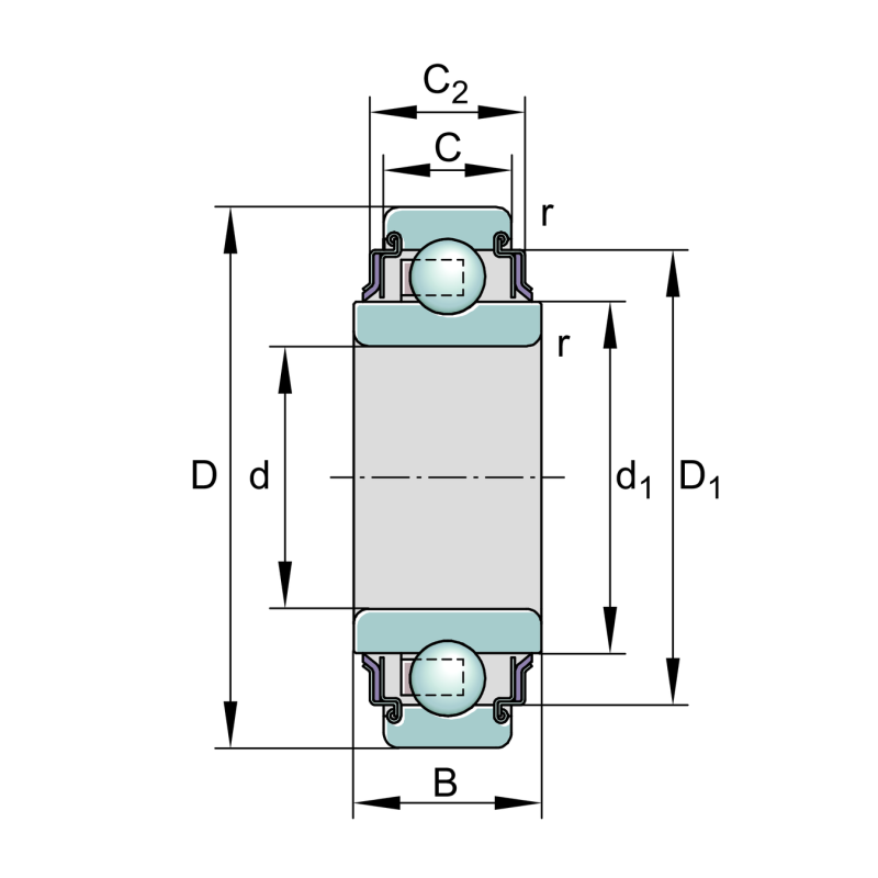 INA GY1104-206-KRR-B-AS2-V  Yedek parça