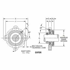 TIMKEN GVFDR 1-1/2  Monteli Üniteler