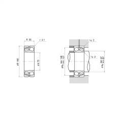 NSK 22315 EA-K-E4-C3 Oynak makaralı rulmanlar