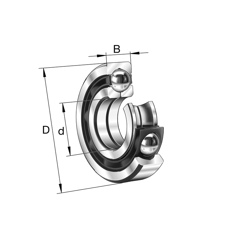 FAG QJ211-TVP-C3  Dört Nokta Temaslı Bilyalı Rulman