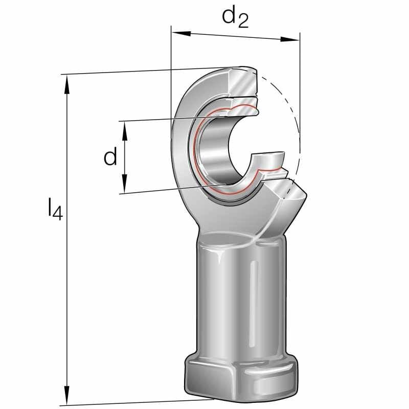 SKF SFILK8-F Çubuk Uçları