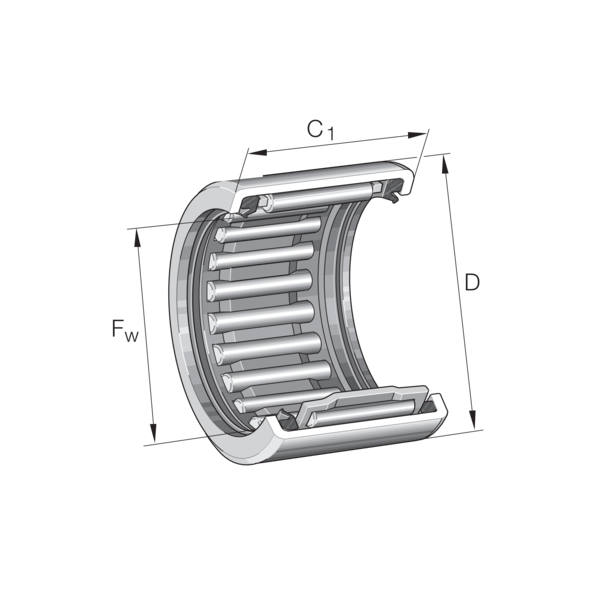 INA SCE1616-PP  Çekilmiş fincan iğneli rulman Rulman