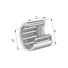 INA BK1010-B-L271  Çekilmiş fincan iğneli rulman Rulman