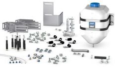 SKF LL/OCL-MK-0031200-3 Balya makineleri, biçerdöverler, yayıcılar vb. makinelerde 8'ye kadar yağlama noktası için sağlam, önceden yapılandırılmış zincir yağlayıcı takımı