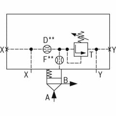 Rexroth R901132015 2 yollu kartuş valfleri Mantık öğeleri - basınç fonksiyonu