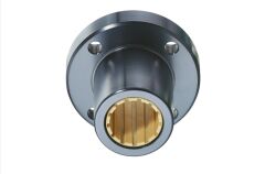 WZB FJUM-01-20 Yuvarlak Flanşlı Lineer Plastik Polimer Rulman 20x32x54 mm