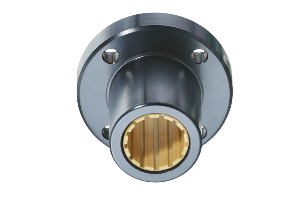 WZB FJUM-01-25 Yuvarlak Flanşlı Lineer Plastik Polimer Rulman 25x40x62 mm
