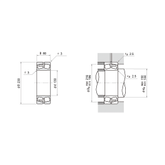 NSK 23226 C-E4-C3 Oynak makaralı rulmanlar
