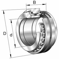 SKF 234407 BM1/SP Eksenel Eğik Bilyalı Rulmanlar (Dış Çap 62mm - Genişlik 34mm)