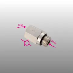 EXPFLEX IPCVFG01-01B 1423-1/8-1/8 Dişli Tip Çekli Diş Taraf''tan Gitmez