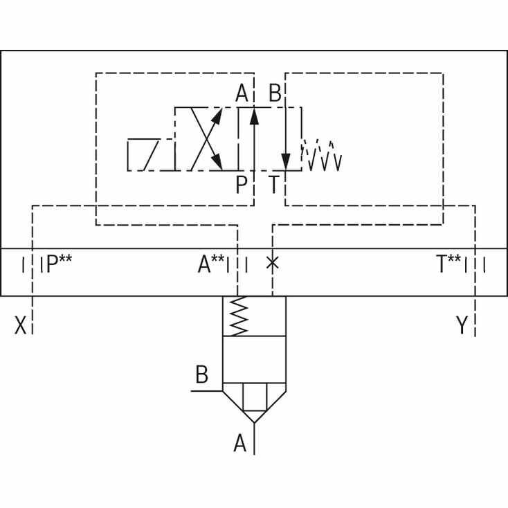 Rexroth R900944026 2 yollu kartuş valfleri Mantık elemanları - yönlü fonksiyon