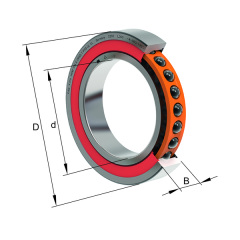 FAG HCM7013-C-2RSD-T-P4S-UL-XL  Eğik Bilyalı Rulman