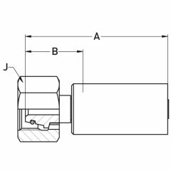 Parker Hannifin 1C9LX-16-08C Hidrolik Aksesuar
