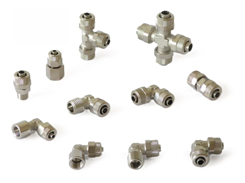 EXPFLEX TCG04-M6 1263-m6-4 Somun Sıkmalı Mini Düz Rekor