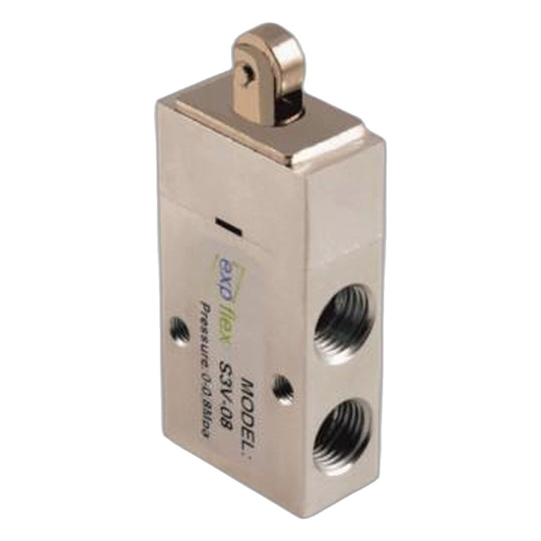 EXPFLEX S3V-06 1/8'' 3/2 Serisi Pimli Makaralı 1/8'' 3V 3-2 Pnömatik Valf S3V-06