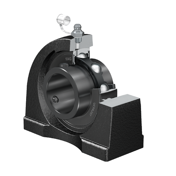 FAG UCPA205-J7  Döküm yataklı rulman - 2 cıvata