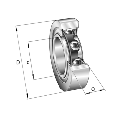 INA LR50/5-2RSR-HLC  Destek Rulosu