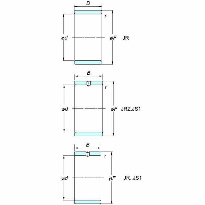 Koyo JTEKT JR25X30X38,5 İğneli Rulmanlar