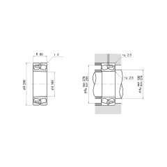 NSK 22232CDK E4 S11 Oynak makaralı rulmanlar